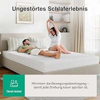 Novilla Matratze 180x200 cm H3/H4 7-Zonen Kaltschaummatratze Komfortschaum | Verschiedene Größen & Höhen | Atmungsaktiver Bezug bei 60° Waschbar | Öko-Tex & CertiPUR-US Zertifiziert | Rollmatratze 16 cm – Ansicht 7