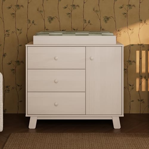 Babyletto Hudson Modern 3-Drawer Dresser in Washed Natural GREENGUARD Gold Certified