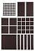 Produktbild Premium Filzgleiter Set selbstklebend - 5x 200 x 200 mm + 64x Ø 20 mm (rund) - Möbelgleiter, Stuhlgleiter, Bodengleiter, Filz-untersetzer, Kratzschutz, Filz - selbst zuschneidbar - (braun)