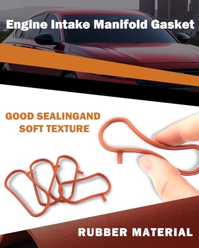 Image of 4PCS Engine Intake Manifold Gasket Compatible with Honda Civic 2016-2022 CR-V 2017-2022 Accord 1.5L 2018-2022 Replace 17105-5AA-004 171055AA004