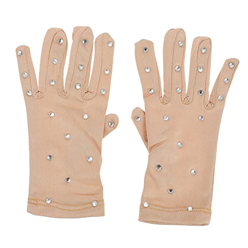 Guantes de patinaje artístico para niñas listos para brillar en la pista