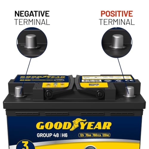Image of Goodyear 48-H6-AGM BCI Group Size 48 12V 70 AH, 120RC, 760 CCA Platinum series Rechargeable AGM Maintenance Free Automotive Battery