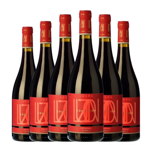 Luzón Colección Monastrell Jumilla Roble 75 cl Vino tinto (Caja de 6 Botellas de 75 cl)