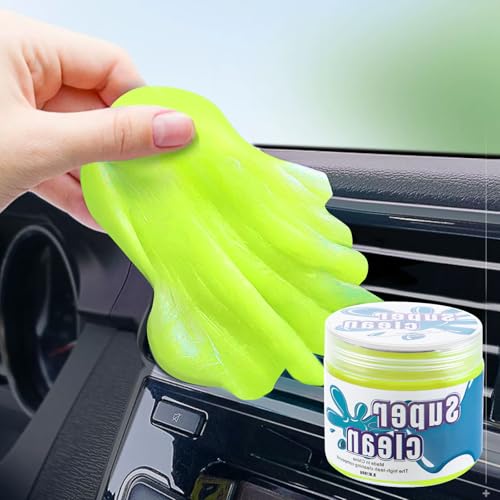 ASelected Car Cleaning Gel Keyboard Cleaning Gel Gel Duster Cleaning Kit Universal Dust Remover Cleaner Yellow Car Cleaning Putty Home and Office Electronics Cleaning Kit