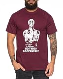 Tee Kiki Zoro Blood - Camiseta para Hombre Sombrero de Paja Luffy Zoro One Monkey D. Pirate Ace Piece Goku Anime Ruffy, Talla:XL, Color:Borgoña