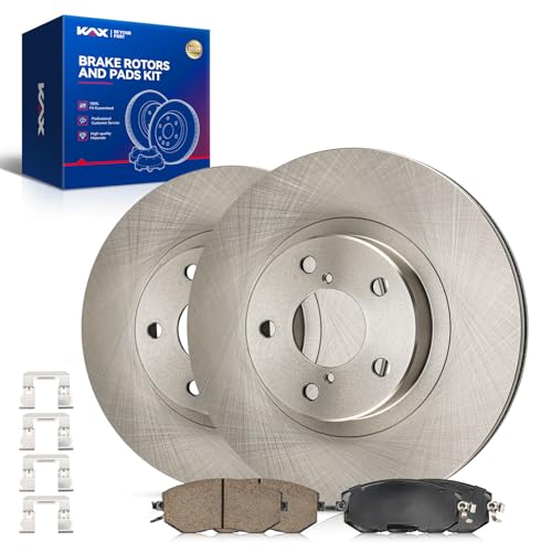 Image of KAX Front Brake Kit, OE Brake Rotors and Ceramic Brake Pads | Fits Subaru Impreza 2012-2014 2.0L, Subaru Impreza 2015-2016, Subaru Impreza 2011 2.5L, Subaru BRZ 2013-2015