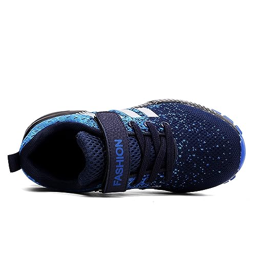 Kids Shoes Sneakers for Boys Girls Running Trainer Walking Breathable Sport Athletic Shoes Size 4.5 Blue3