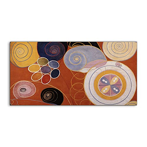 Photo acrylique murale 120x60cm decoration salon chambre tableau abstrait Hilma AF vintage