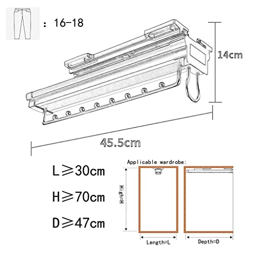 Rail extensible pour armoire : optimiser le rangement des pantalons