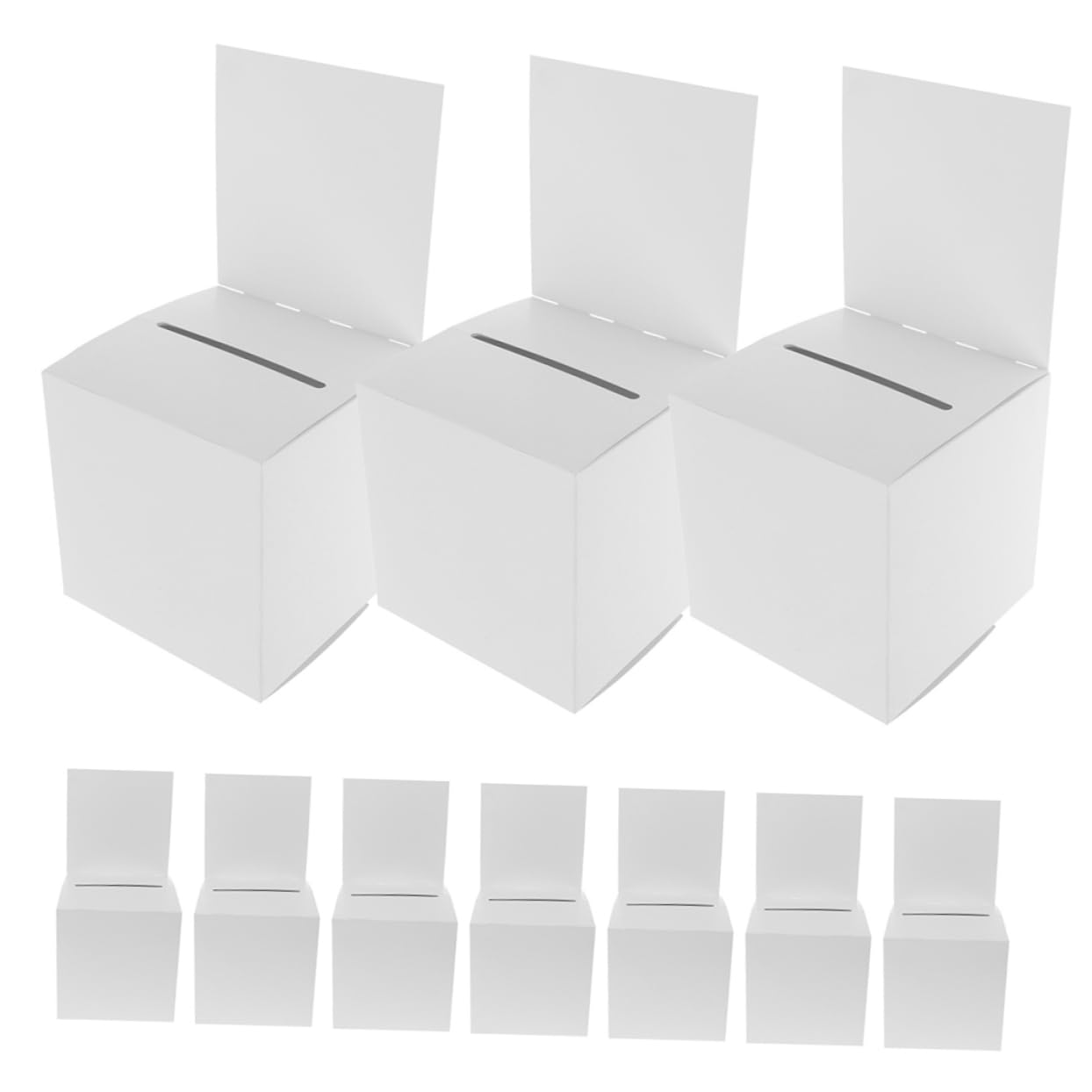 Cabilock Paquete De 10 Cajas De Papel Para Rifa Urnas Multiusos Para La Oficina Para Reuniones De Recaudación De Fondos Y Donaciones