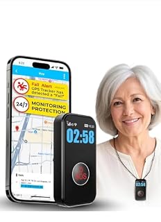 SecuLife Medical Alert Pendant for Seniors — Alerts Go Direct to Family, No Call Center | Auto Fall Detection, GPS Tracking, 2-Way Calling, No Contract, Waterproof Necklace