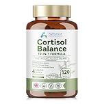 Cortisol Reducing Supplements, 10 in 1 Cortisol Detox & Blocker with 4000mg High Strength Ashwagandha, Magnesium Blend, L-Theanine, Omega-3 Fatty Acids for Mind & Body Balance, 120 Capsules