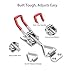 3-Piece Adjustable Toggle Latch 4001, Adjustable Latch, Quick Release Hand Tool Toggle Clamp for Smoker Lid Jig, Case Trunk,Door, 220Lbs Holding Capacity(Screws Included)