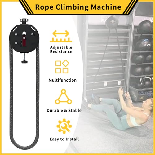 Endless Rope Trainer with Adjustable Resistance, Portable Rope Pull Machine for Home Gym & Strength Training, Hanging Infinity Pulley System for Cardio & Full Body Workout by Generic - Image 5
