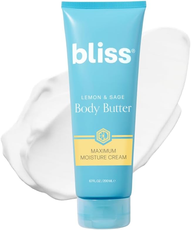 Lemon and Sage Body Butter Moisturizer Cream - 6.7 Fl Oz - Non-Greasy