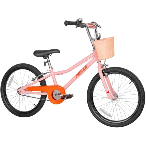 WEIZE Kids Bike, 20 Inch Children Bicycle for Boys & Girls Ages 6-12 Years Old, Rider Height 48-62 Inch, Adjustable Seat & Handlebars, Coaster Brake,...