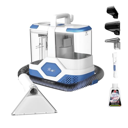 Rosewill Limpiador portátil multiusos de alfombras y tapicería, potente succión de 18 KPa, motor de 600 W, limpiador de coche y coche, removedor de manchas/manchas; uso versátil: alfombra, sofá, pelo