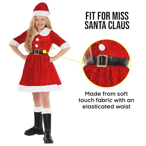 Disfraz de Santa para Niñas Morph 7-9 Años miniatura 3