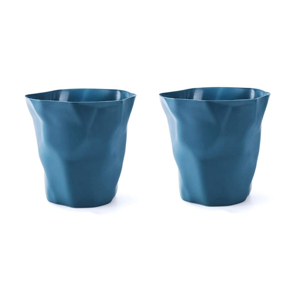 Bathroom Trash can Large Indoor Trash Can Household Toilet Paper Basket Kitchen Living Room Office Waste Paper Basket Strong and Durable Quantity 2 Kitchen Trash Can(E)