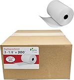 (50 Extra Large Rolls) 3 1/8 x 300 Thermal Paper Receipt Rolls fits all Clover POS Cash Register Printers Star SCP700 TSP100 TSP300 TSP400 TSP500 TSP600 TSP 700 TSP2000 CT S300 from BuyRegisterRolls