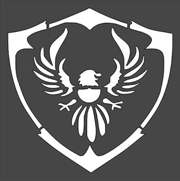 Kachi Pencil Art & Craft Layering Stencil, Eagle Crest Crafts, Arts, Scrapbooking - Painting on The Wall, Wood, Glass and Other, Reusable DIY Decorative Stencil