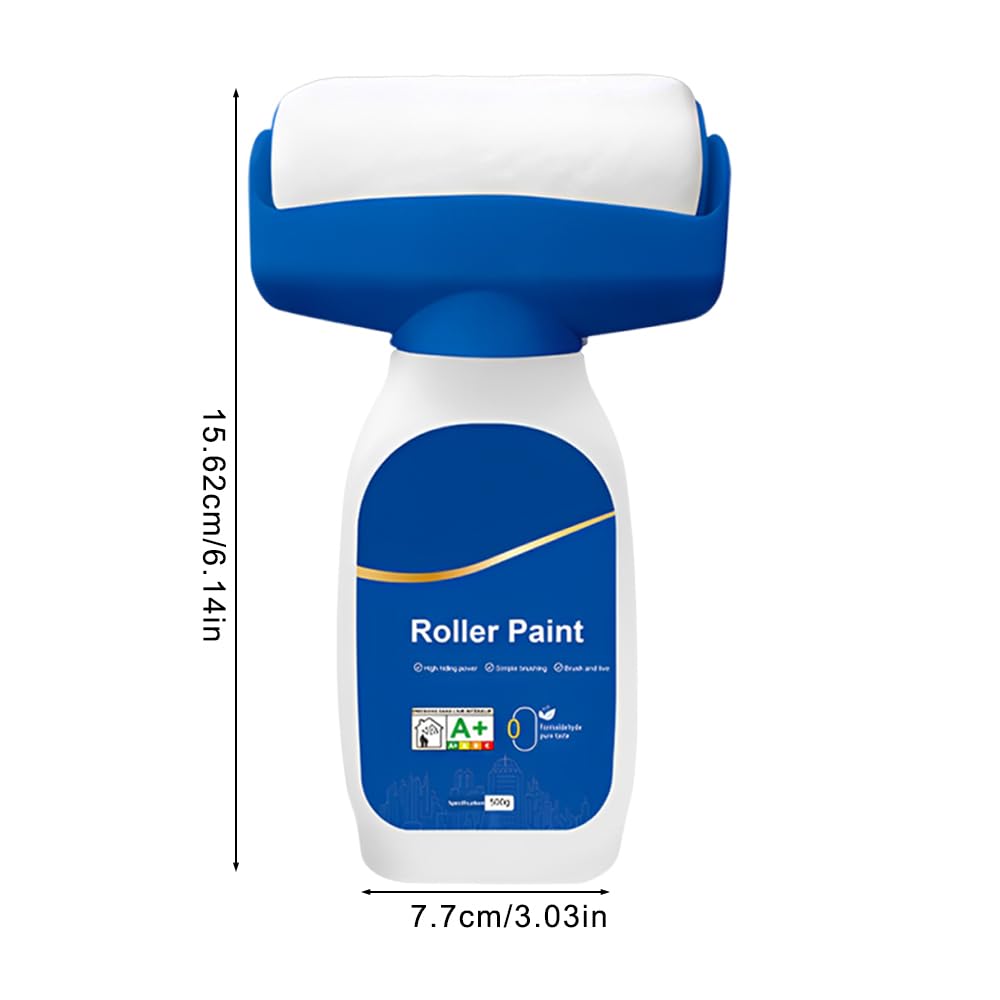 Vmxlso Wall Repair Roller Paint White, Small Roller Paint Brush, 500g - View #13