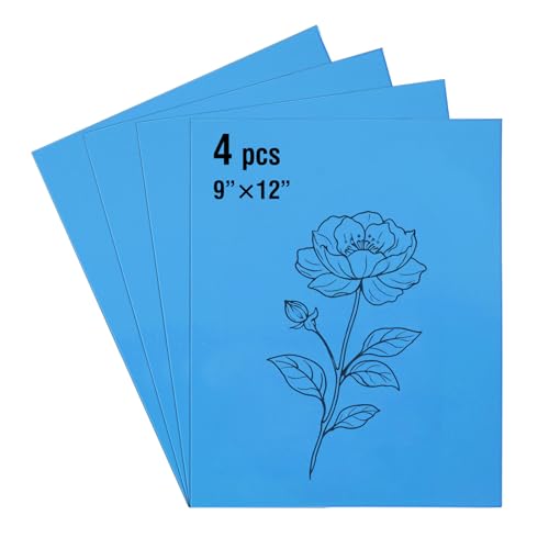 Falling in Art Soft Linoleum Carving Block, 9 Inches by 12 Inches, Blue, 4-Pack by Falling in Art - Used condition - US$24.69