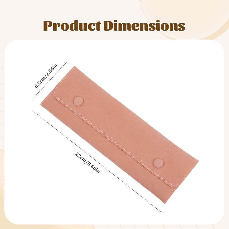 Blue 1-piece Set of Ultra-fine Fiber Necklace Storage Bag, Non Winding, Scratch Resistant, Portable Storage, Solves The Problem of Messy and Vulnerable Jewelry Travel for Women's Necklace Jewelry image 2