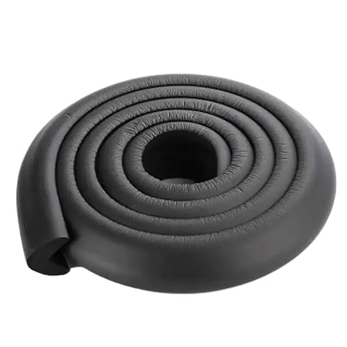 1pc 2M Baby Safety Anti-collision Soft Table Edge L-shaped Protector Strip Child Bumper Strips Corner Protection(Black)