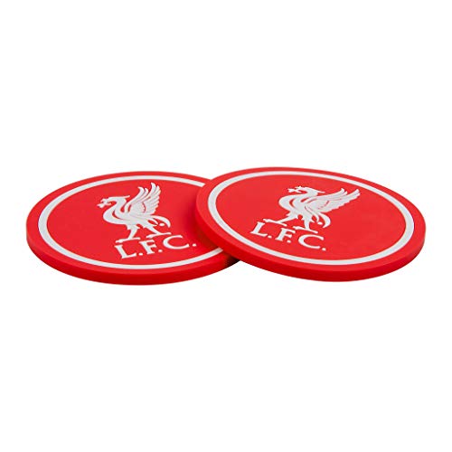 FOCO Liverpool F.C. Soft Rubber Round Crest Coaster 2 Pack, view 2