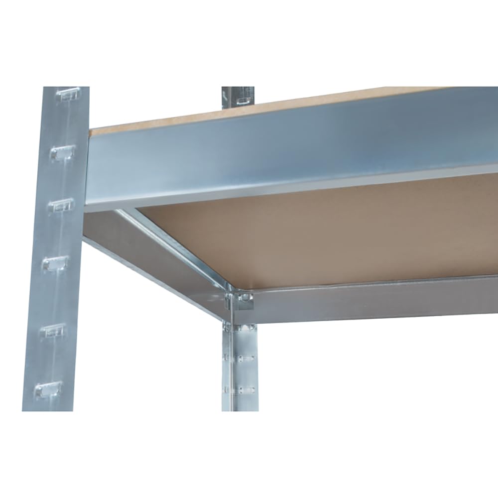 Schwerlastregal 220 x 100 x 45 cm bis 875 kg Belastbar Verzinkt Kellerregal Werkstattregal Lagerregal Steckregal Schrank Stahl 23766