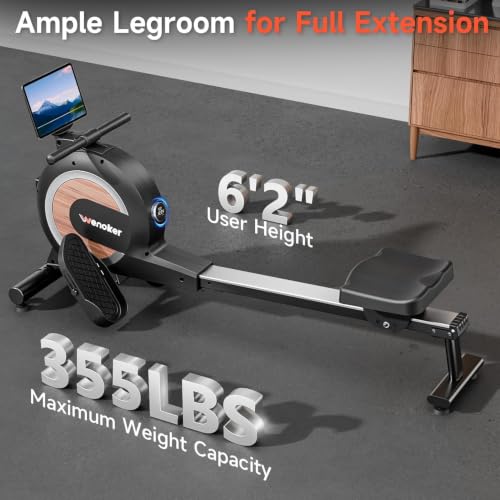 Image of Wenoker Magnetic Rowing Machine for Home,Quiet & Smooth,Full Body Workout
