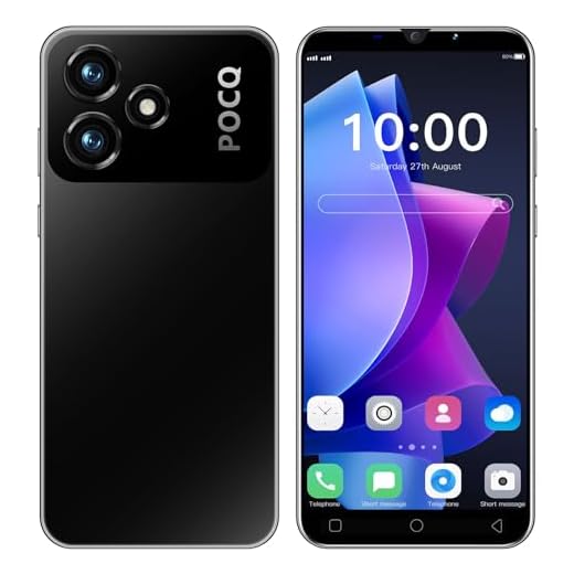 Smartphone Offerta del Giorno, 5.0 inch IPS Display, 16G ROM 128GB Espandibili Cellulare, Android 9.0, Dual SIM Economici Telefoni Mobile ，3G Cute Cellulari (M6Pro-Black)