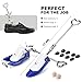 RIRPUAE Boot Stretchers for Cowboy Boots Thick Wide Feet, Adjustable Men Women Shoe High Instep & Width Toe Box Expander (Blue, Men 7.5-13)