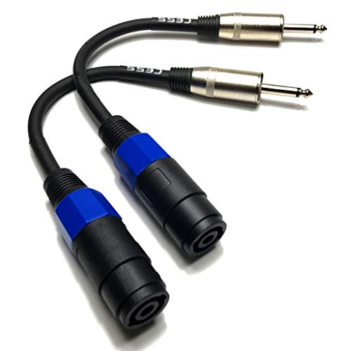 Cable Speakon a TS de 1/4 pulgadas CESS-005 ideal para conectar altavoces en conciertos