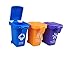 Nuanmu Trash Can Toy Kids Push Toy Vehicles Garbage Can