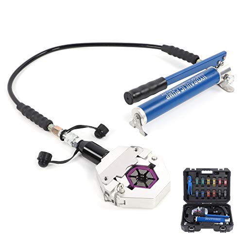 Hydraulic Hose Crimper, Lightweight A/C Hose Crimper Kit, 15Mm Stroke Auto Accessory For Auto Car Hose Crimping Tool #TOP4
