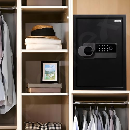 Image of Plantex Digital Safe Locker for Home /Safety Locker Box with Biometric
