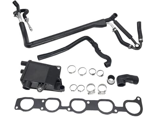 Marketplace Auto Parts PCV Valve Trap and Breather Hose Kit - with Hoses, Clamps, and Intake Manifold Gasket - Compatible with 1999-2001 Volvo V70
