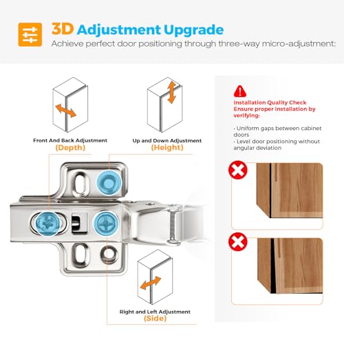 HOME EDIT 60 Pack 30 Pairs European Half Overlay Soft Close Cabinet Hinges by HOME EDIT - Used condition - Image 7