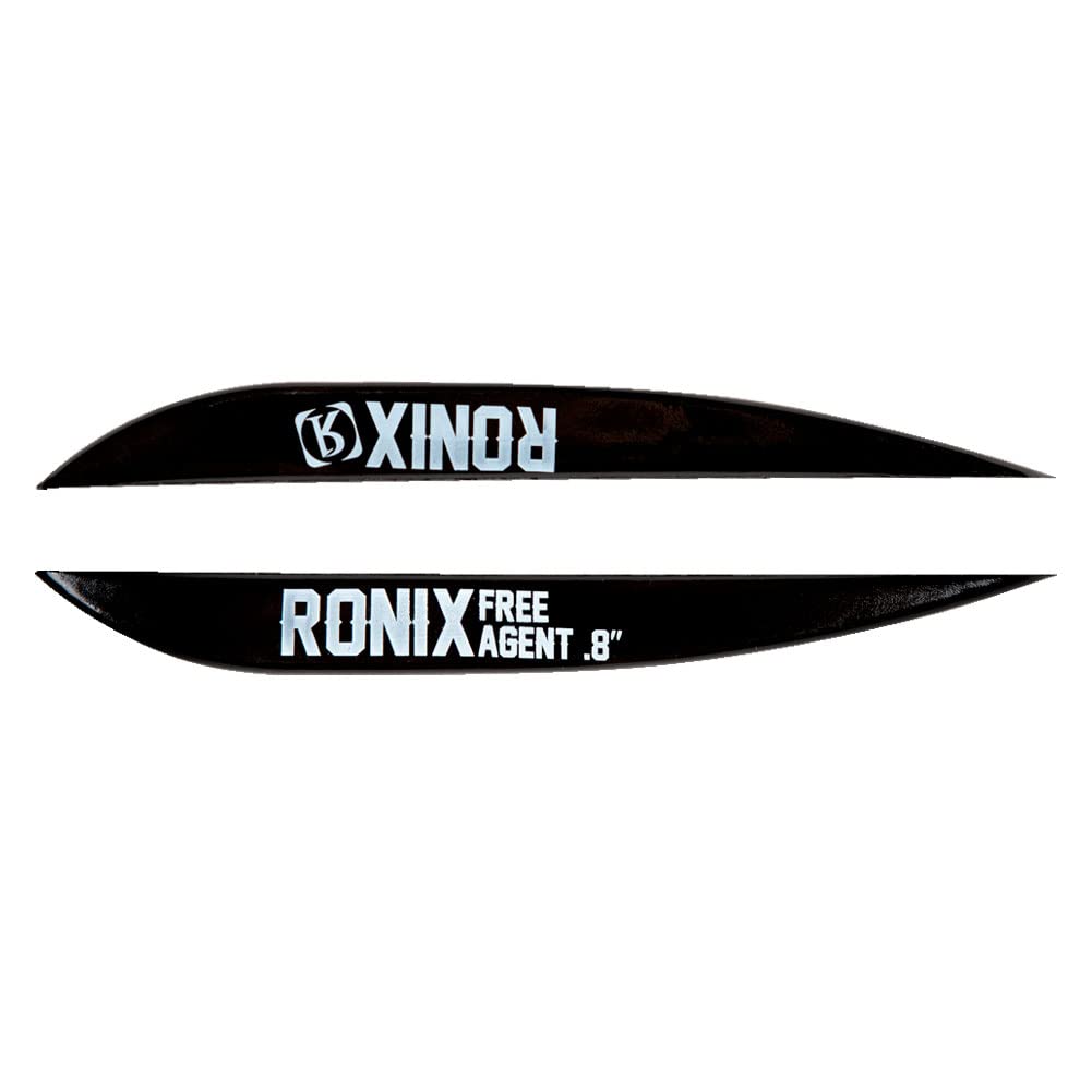 RONIX 2020 Free Agent 0.8 Fiberglass Wakeboard Fin - Black (2 Pack)