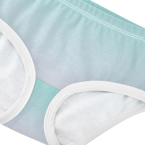 Joisal Durable Girls Underwear Toddler 2t Cotton Panties for Girl Green Blue Lilac Gradient Briefs Kids Undies4