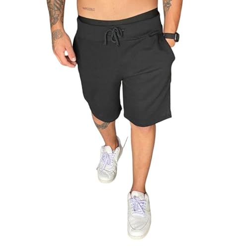 Bermuda De Moletom Masculina Academia PRETO G