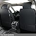 Vankerful Car Seat Covers Front Pair,Universal Fit for Most Cars,SUV,Sedans and Pick-up Trucks,Automotive Faux Leather Vehicle Cushion Covers(Front Pair,Black)