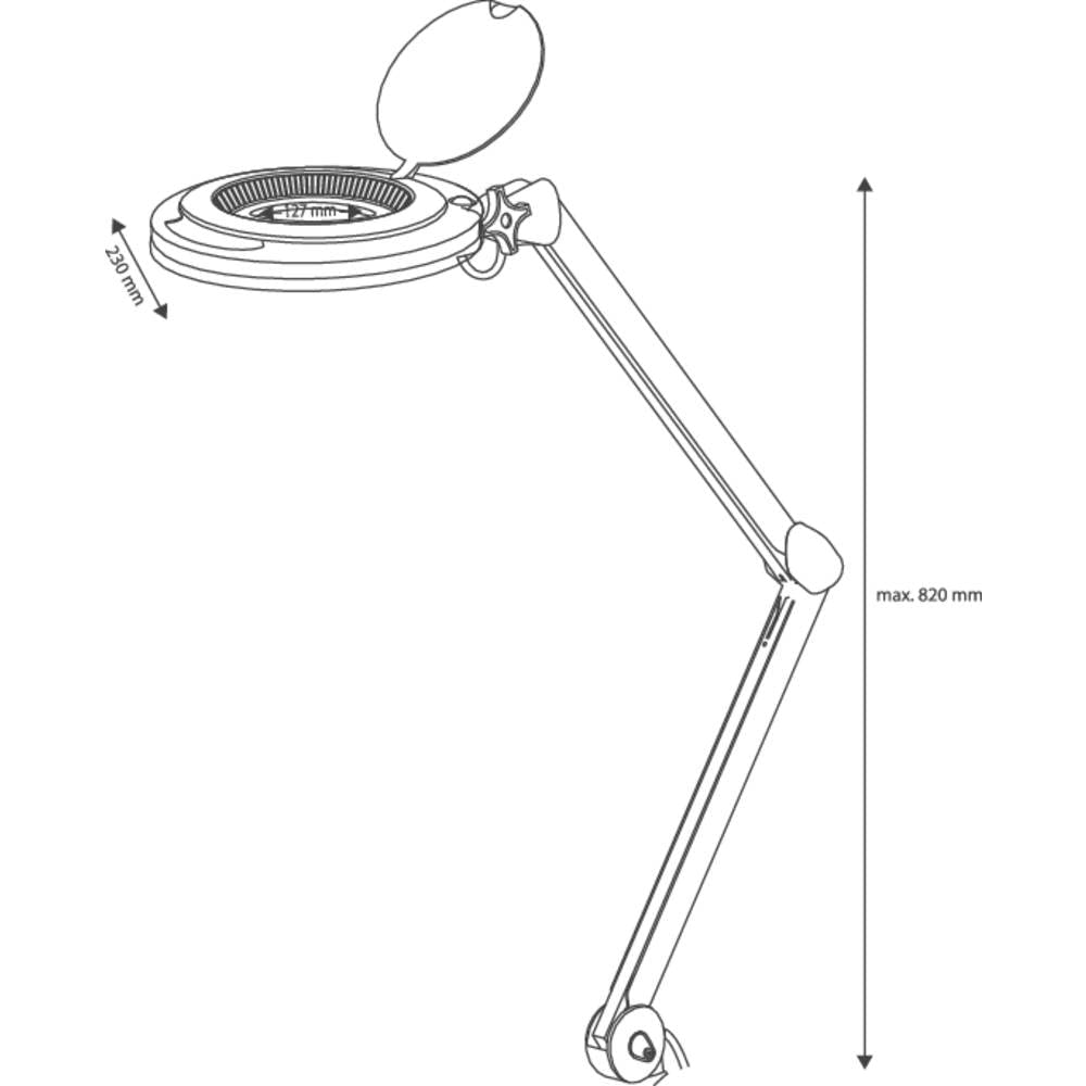 Lupa z oświetleniem LED TOOLCRAFT 2147853