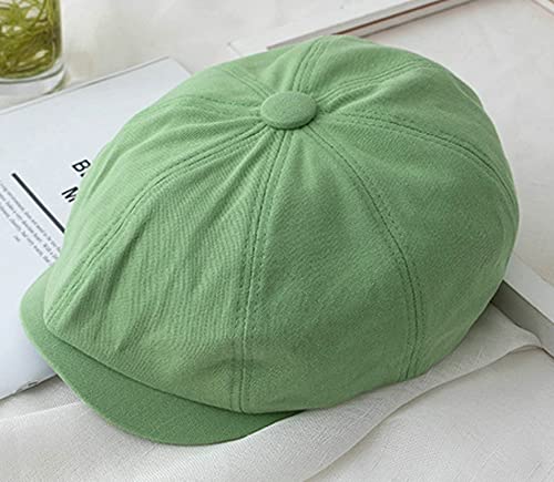 Pocadri Women Newsboy Cap Students Adjustable Painter Hat Uv Protection Hat Casual Lightweight Comfy Outdoor Green #TOP2