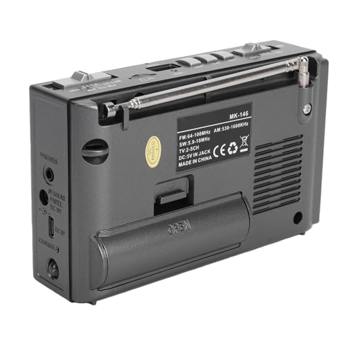 Radio portátil AM FM SW Bluetooth USB recargable miniatura 6