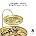 Umbra Poise Large, Double Jewelry Tray, Attractive Jewelry Storage You Can Leave Out, Two-Tiered, Matte Brass Finish