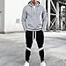 Men's Jogger Set Men Sweatsuit Sweatsuits 2 Piece Outfit Plus Size Warm Up Sweat Suit Mens for Weight Loss Fleece All White Sets Outfits Track Suits Wide Leg Lightweight