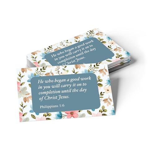 Cartes chrétiennes inspirantes lot de 25 à offrir pour baptêmes et célébrations de foi